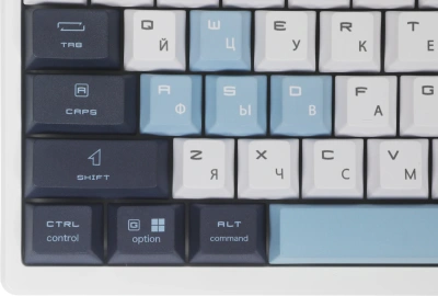 Клавиатура MSI GK600 механическая белый/синий USB беспроводная BT/Radio Multimedia for gamer LED (S11-43RUP01-HH9) кабель 1.8м