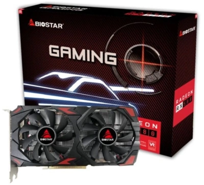 Видеокарта Biostar PCI-E 3.0 VA5815RQ82 AMD Radeon RX 580 8Gb 256bit GDDR5 1274/7000 HDMIx1 DPx2 HDCP Ret