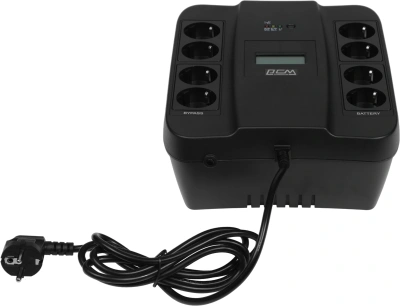 Источник бесперебойного питания Powercom Spider SPD-750U LCD USB 450Вт 750ВА черный