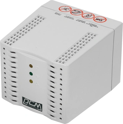 Стабилизатор напряжения Powercom TCA-3000 1500Вт 3000ВА белый