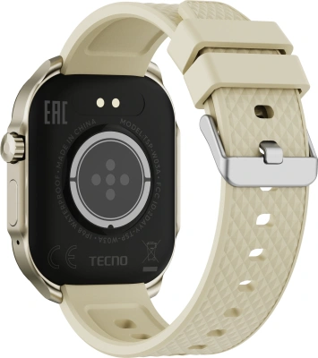 Смарт-часы Tecno Watch 3 Active 2.04" LCD корп.золотистый рем.золотистый (W03A)