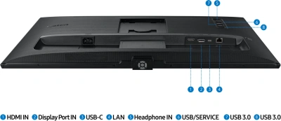 Монитор Samsung 27" ViewFinity S27B800PXIXCI черный IPS LED 16:9 HDMI полуматовая HAS Piv 350cd 178гр/178гр 3840x2160 60Hz DP 4K USB 6.7кг