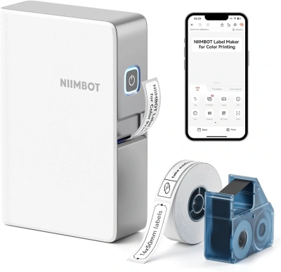 Термопринтер Niimbot N1 (1746888) 203dpi 40мм/с/USB/BT для печ.этик. белый