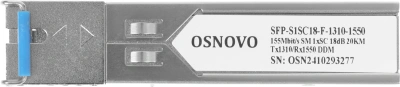 Модуль Osnovo SFP-S1SC18-F-1310-1550