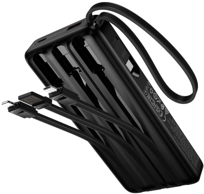 Мобильный аккумулятор Hoco J156 Founder 10000mAh QC3.0/PD3.0 22.5W 3A черный (62277)