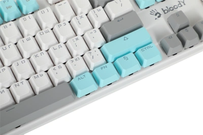 Клавиатура A4Tech S510N механическая белый USB for gamer LED (S510N (ICY WHITE )) кабель 1.8м