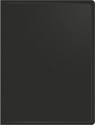 Папка метал.зажим Silwerhof SE-04CBLK A4 пластик 0.5мм черный