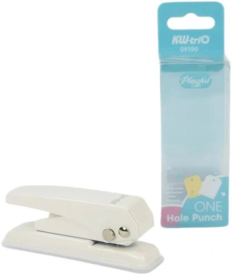 Дырокол Kw-Trio 09190WHITE макс.:20лист. металл белый отв.:1