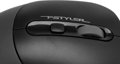 Мышь A4Tech Fstyler FM10ST серый/черный оптическая 1600dpi silent USB для ноутбука 3but (FM10ST GREY)