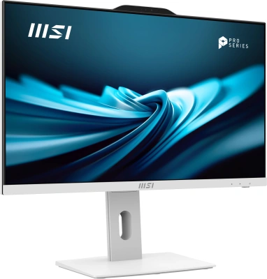 Моноблок MSI Pro AP242P 14M-669XRU 23.8" Full HD i3 14100 (3.5) 8Gb SSD512Gb UHDG 730 без ОС GbitEth WiFi BT 120W клавиатура мышь Cam белый 1920x1080