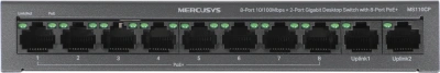 Коммутатор Mercusys MS110CP (L2) 8x100Мбит/с 2x1Гбит/с 8PoE+ 65W неуправляемый