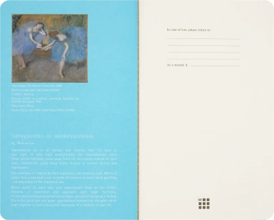 Блокнот Moleskine LIMITED EDITION CAHIER MUSEE D`ORSAY SKCAHL6911S3NL Large 130х210мм обложка картон 120стр. нелинованный мягкая обложка синий/коричневый (2шт)