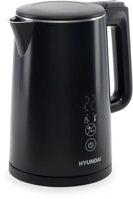 Чайник электрический Hyundai HYK-S5509 1.5л. 2200Вт черный корпус: металл/пластик