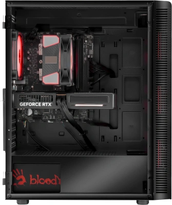 ПК Bloody BD-PC CB76T2 TWR i7 14700F (2.1) 32Gb SSD1Tb RTX5070 12Gb Windows 11 Home 64 2.5xGbitEth 650W черный (RUS) (2141987)