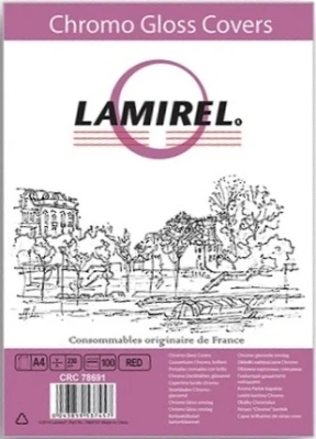 Обложки для переплёта Fellowes A4 красный (100шт) Lamirel LA-7869101 (LA-78691)