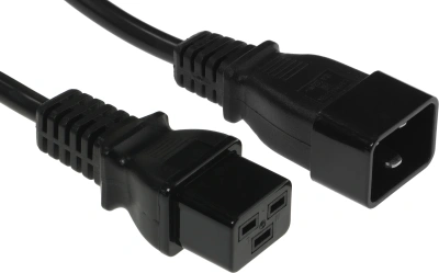 Шнур питания Lanmaster LAN-PP19/20-2.0-BK C19-C20 проводник.:3x1.5мм2 2м 220В 16А черный