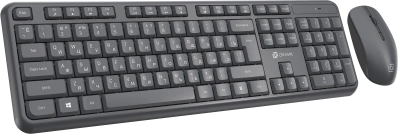 Клавиатура + мышь Оклик S277W клав:серый мышь:серый USB беспроводная Multimedia (2066173)