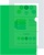 Папка-уголок Бюрократ -E310/1GR A4 пластик 0.18мм зеленый