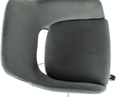 Кресло Бюрократ CH-390SL серый Alfa 44 крестов. металл хром