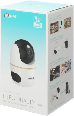 Камера видеонаблюдения IP Dahua DH-IPC-H5DP-5F-0360B Wi-Fi 3.6-3.6мм цв. корп.:белый/черный (DH-H5D-5F)