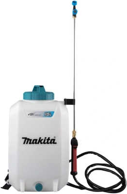 Опрыскиватель Makita DUS158Z аккум. ранц. 15л белый/бирюзовый