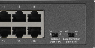 Коммутатор Mercusys MS116GS (L2) 16x1Гбит/с неуправляемый