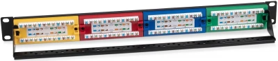 Патч-панель Cabeus PLCOL-24-Cat.5e-Dual 19" 1U 24xRJ45 кат.5E UTP