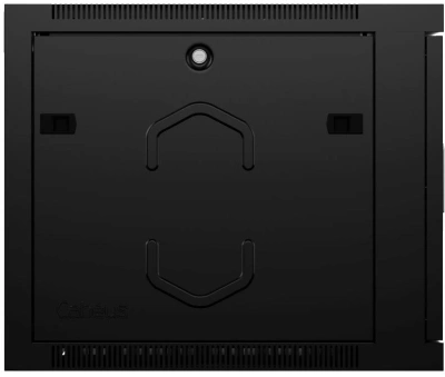 Шкаф коммутационный Cabeus (SH-05F-9U60/35-BK) настенный 9U 600x350мм пер.дв.стекл 60кг черный 290мм 18кг 220град. 501мм IP20 сталь
