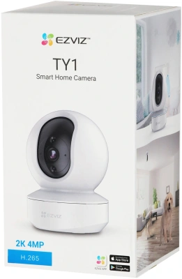 Камера видеонаблюдения IP Ezviz CS-TY1-R105-1L3WF Wi-Fi 4-4мм цв. корп.:белый (TY1 3MP)