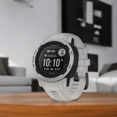 Смарт-часы Garmin Instinct 2 Solar 40мм 0.9" AMOLED корп.черный/серый рем.серый (010-02564-01)