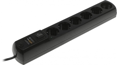 Сетевой фильтр Most HPw 2м (6 розеток) черный (коробка)