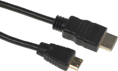 Кабель аудио-видео Buro HDMI 1.4 HDMI (m)/Mini HDMI (m) 1.8м. феррит.кольца позолоч.конт. черный (MINIHDMI-1.8M)