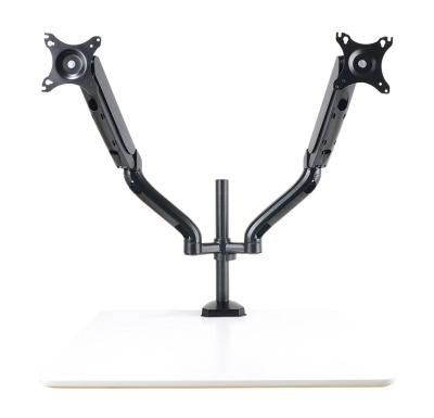 Кронштейн для мониторов ЖК Buro M8 черный 17"-27" макс.9кг крепление к столешнице поворот и наклон