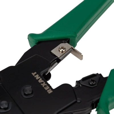 Инструмент обжимной Rexant HT-200 12-3441 для RJ-45/RJ-12/RJ-11 зеленый