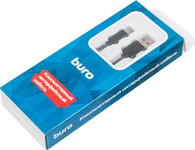 Кабель Buro Braided BHP RET TYPEC1 USB (m)-USB Type-C (m) 1м