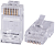 Коннектор Cabeus 8P8C-C6-FC UTP кат.6 RJ45 прозрачный