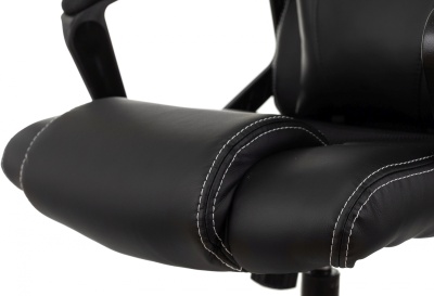 Кресло игровое Zombie Arena черный ткань/эко.кожа крестов. пластик