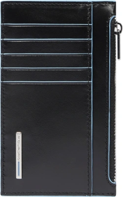 Чехол для кредитных карт Piquadro Blue Square PP6561B2R/N черный натур.кожа