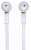 Гарнитура внутриканальные Оклик HS-S-220 1.1м белый проводные в ушной раковине (D2W)