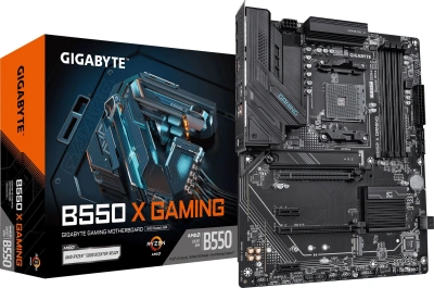Материнская плата Gigabyte B550 X GAMING Soc-AM4 AMD B550 4xDDR4 ATX AC`97 8ch(7.1) 2.5Gg RAID+HDMI+DP