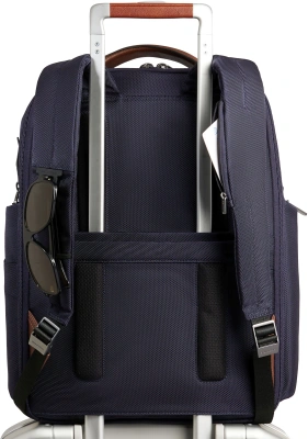 Рюкзак мужской Piquadro Brief2 CA4439BR2BM/BLUCU темно-синий/коричневый нейлон/натур.кожа