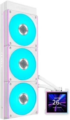 Система водяного охлаждения Lian-Li HydroShift II LCD-S 360CL ARGB Soc-AM5/AM4/1700/1851 белый 4-pin 30dB Al LCD Ret (G89.GHS2LCDS36CW.R0)