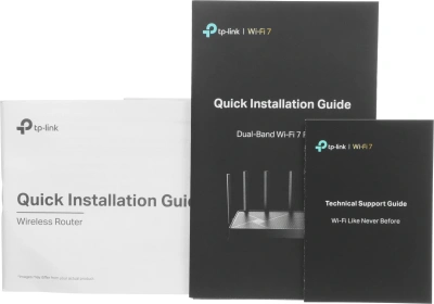 Роутер беспроводной TP-Link Archer BE400 BE6500 100/1000/2500BASE-T черный