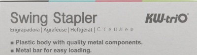 Степлер Kw-Trio 055X6-PNK Swing Standing 24/6 26/6 (20листов) розовый 100скоб пластик коробка