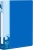 Папка с 60 прозр.вклад. Бюрократ -BPV60BLUE A4 пластик 0.7мм торц.карм с бум. встав синий