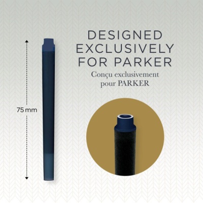 Картридж Parker Quink Z11 (1950385) черный/синие чернила для ручек перьевых (5шт)