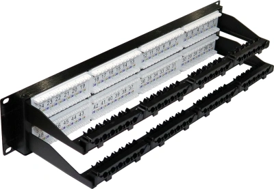 Патч-панель Lanmaster LAN-PPN48U5E 19" 2U 48xRJ45 кат.5E UTP