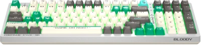 Клавиатура A4Tech S98 Pixels механическая белый/бежевый USB for gamer LED (S98) кабель 1.8м