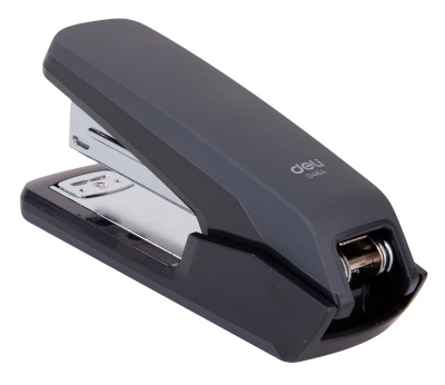 Степлер настольный Deli E0464BLACK Exceed 24/6 26/6 (25листов) черный 100скоб металл/пластик закрытый/открытый коробка