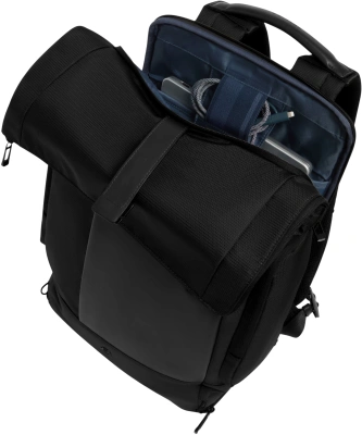 Рюкзак Piquadro Sync CA7190W145/N роллтоп черный натур.кожа/нейлон